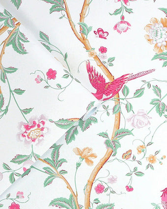 Summer Palace Peony Wallpaper Sample - View of roll of wallpaper