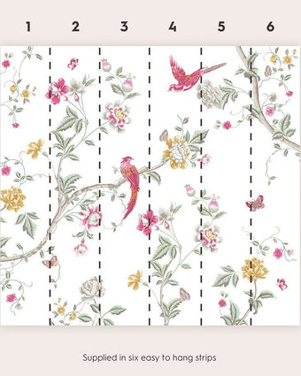 Summer Palace Wallpaper Mural - View of hanging Strips