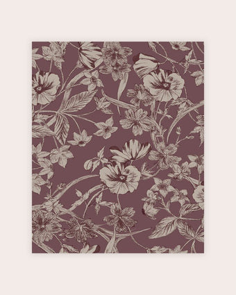 Summerhill Pale Blackberry Wallpaper view of wallpaper
