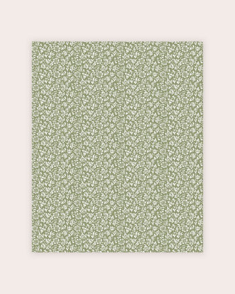 Sweet Alyssum Moss Green Wallpaper view of wallpaper