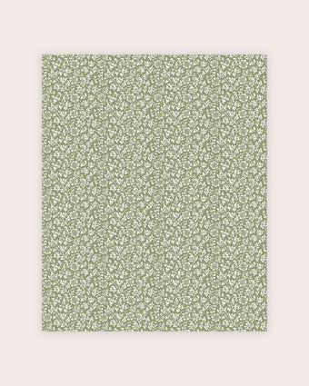 Sweet Alyssum Moss Green Wallpaper view of wallpaper