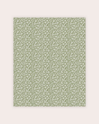 Sweet Alyssum Moss Green Wallpaper view of wallpaper