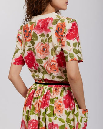 Tea Rose Alaw Tee view of back of tee