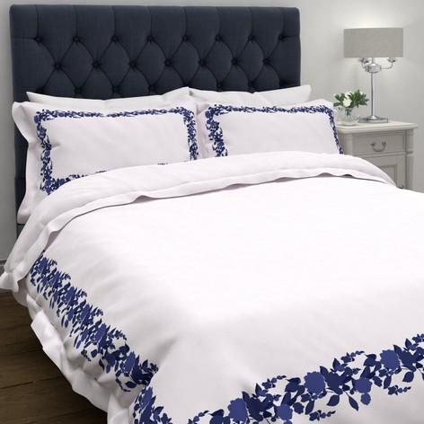 Thea Printed Midnight Duvet Cover - Laura Ashley