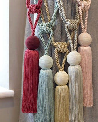 Theodora Tieback - Duck Egg - View of available colors of tieback