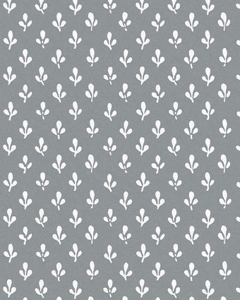 Trefoil Slate Grey Wallpaper - View of wallpaper close up
