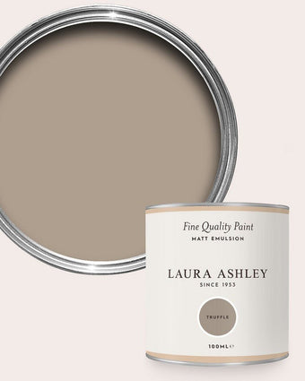 Truffle Paint - View of open tester can of paint