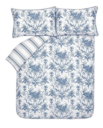 Tuileries Midnight Duvet Cover Set - Overhead view