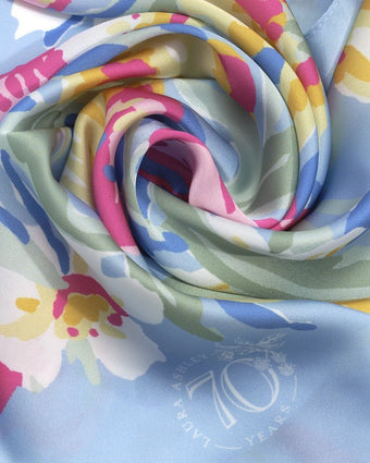 Tulips Scarf close up view of scarf