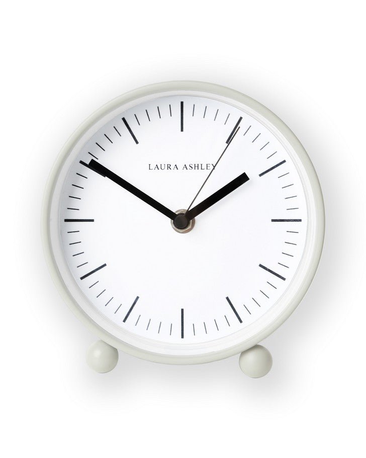 Twyford Small Bedside Ivory Clock - Front view of clock