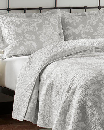 Venetia Gray Quilt Set - Laura Ashley