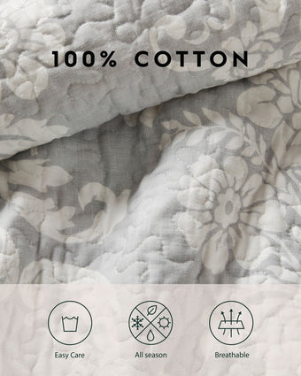 Venetia Grey Reversible Quilt Bonus Set information about quilt