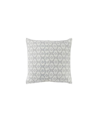 Venetia Grey Reversible Quilt Bonus Set view of back of pillow cover