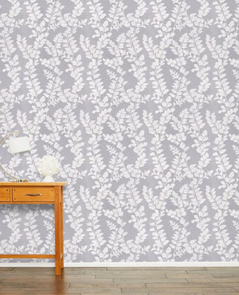 Waxham Steel Wallpaper Sample - Laura Ashley