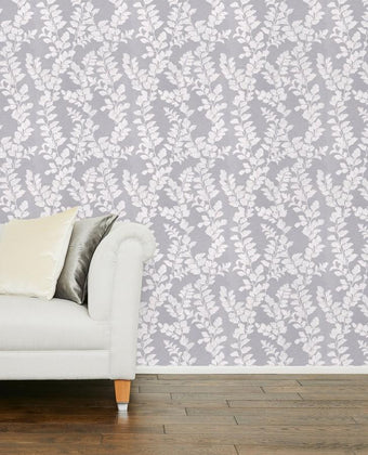 Waxham Steel Wallpaper Sample - Laura Ashley