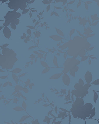 Westbourne Midnight Blue Wallpaper - close up view of wallpaper