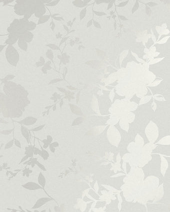 Westbourne Silver Wallpaper - Close up view of wallpaper