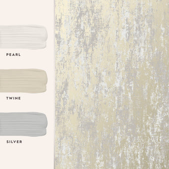 Whinfell Champagne Wallpaper Sample - View of coordinating paint colors