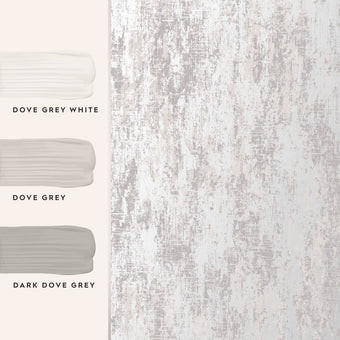 Whinfell Moonbeam Wallpaper - View of coordinating paint colors