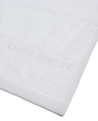 White Laura Ashley Branded Towels - Laura Ashley