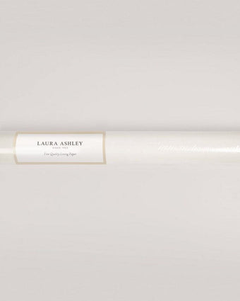 White Paintable Lining Wallpaper - Laura Ashley