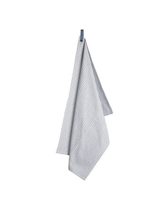 White/Blue Candy Stripe Tea Towel - Laura Ashley