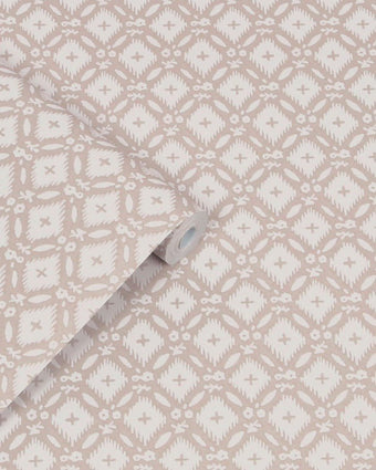 Whitebrook Dove Grey Wallpaper -  Close up view of wallpaper
