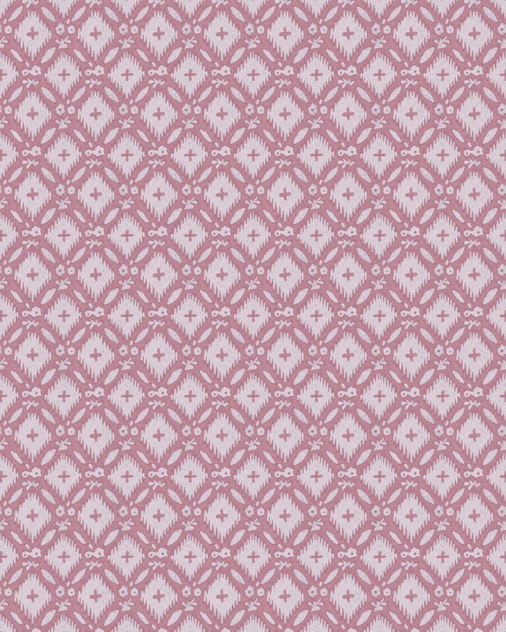 Whitebrook Mulberry Purple Wallpaper -Close up view of wallpaper
