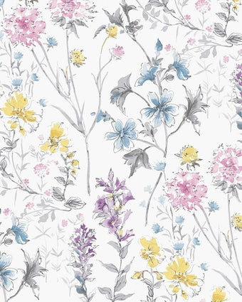 Wild Meadow Multi Wallpaper Sample - Laura Ashley