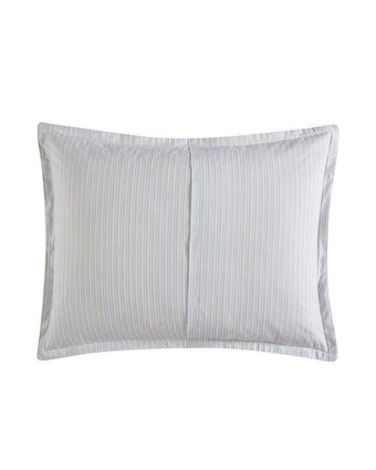 Wisteria Grey Microfleece Duvet Cover Set - View of reverse side of pillow sham