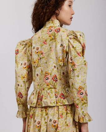 Witton Floral Grace Blouse view of back of blouse