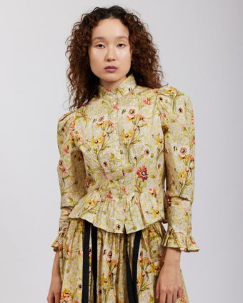 Witton Floral Grace Blouse view of front on blouse
