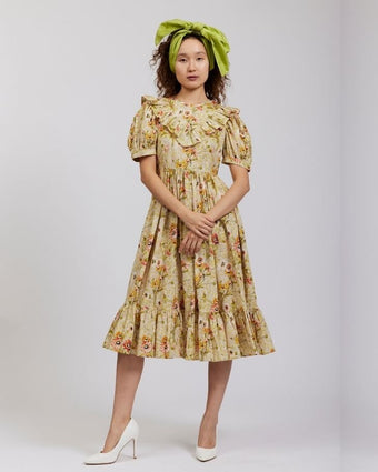 Witton Floral May Dress view of front of dress