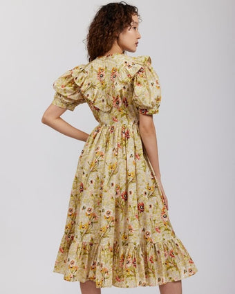 Witton Floral May Dress view of back of dress