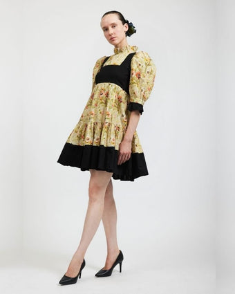Witton Floral Mini Ruthin Dress view of front of dress