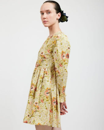 Witton Floral Square Neck Mini Prairie Dress view of side of dress