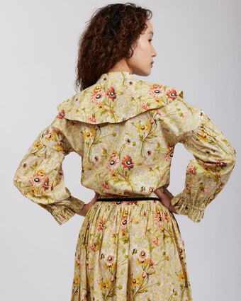 Witton Floral Swansea Blouse view of back of blouse